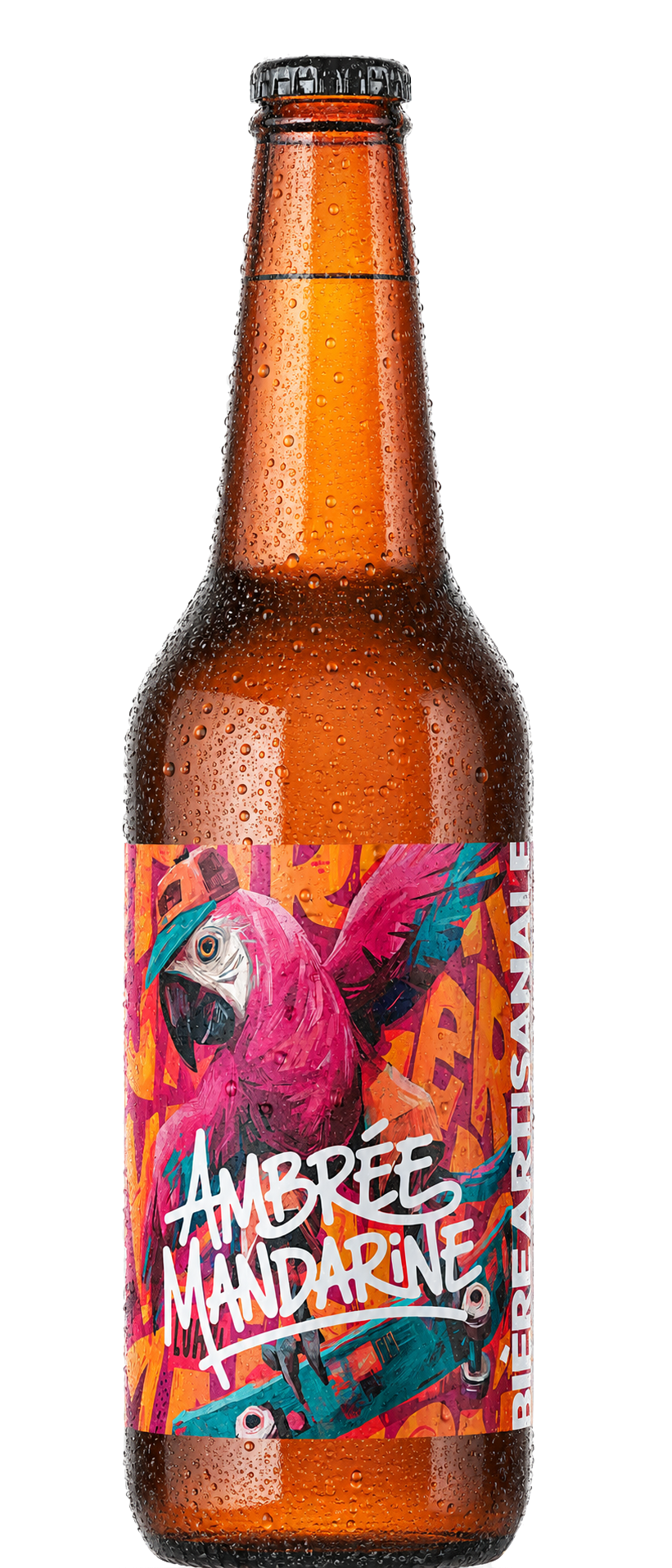 Bouteille de bière éphémère Ambrée Mandarine de la Brasserie Turone