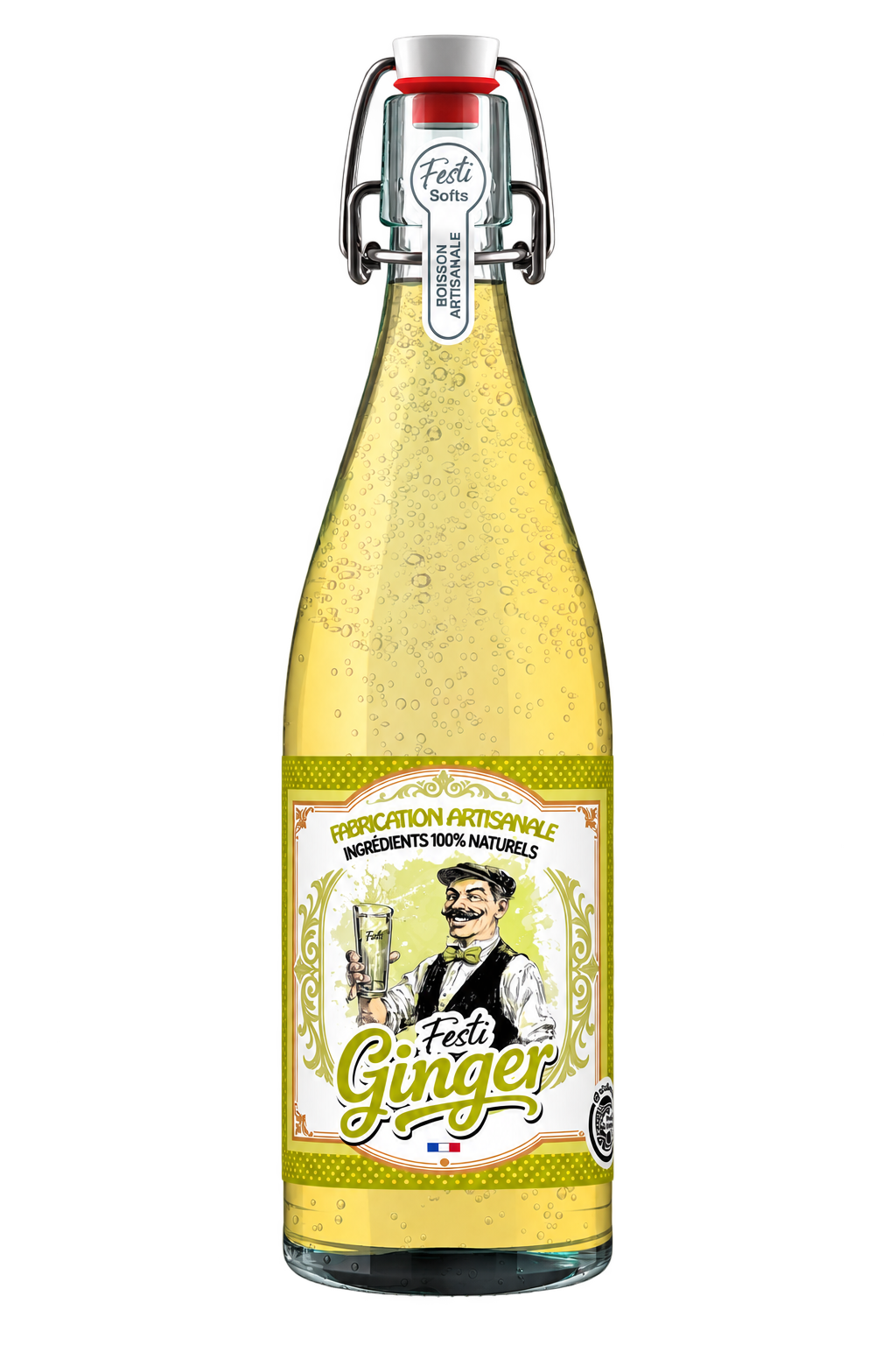Bouteille d’un litre Festi’Ginger